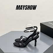 	 Alexander Wang dahlia 85 sandal in black nylon - 1