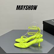 	 Alexander Wang dahlia 50 sandal in lime nylon - 1