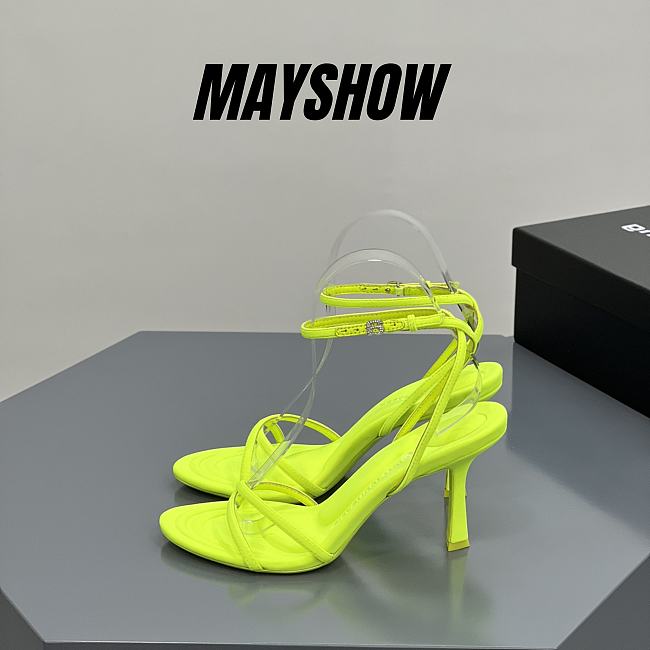 	 Alexander Wang dahlia 85 sandal in lime nylon - 1