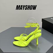 	 Alexander Wang dahlia 85 sandal in lime nylon - 1