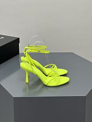 	 Alexander Wang dahlia 85 sandal in lime nylon - 5