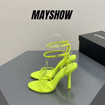 	 Alexander Wang dahlia 105 sandal in lime nylon