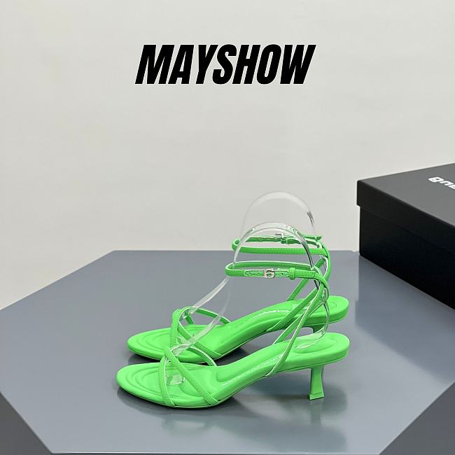 	 Alexander Wang dahlia 50 sandal in green nylon - 1