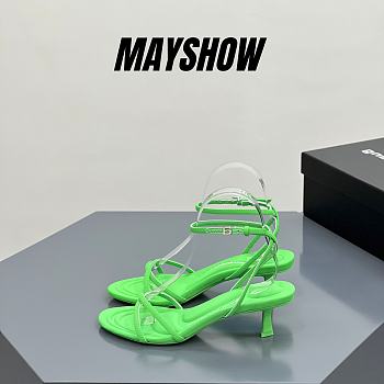 	 Alexander Wang dahlia 50 sandal in green nylon