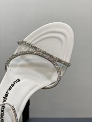 	 Alexander Wang dahlia 85 sandal in white crystal - 2