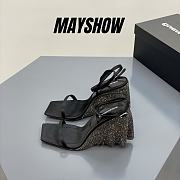 Alexander Wang blake 105 sandal in crystal wedges - 1