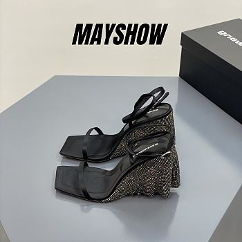 Alexander Wang blake 105 sandal in crystal wedges