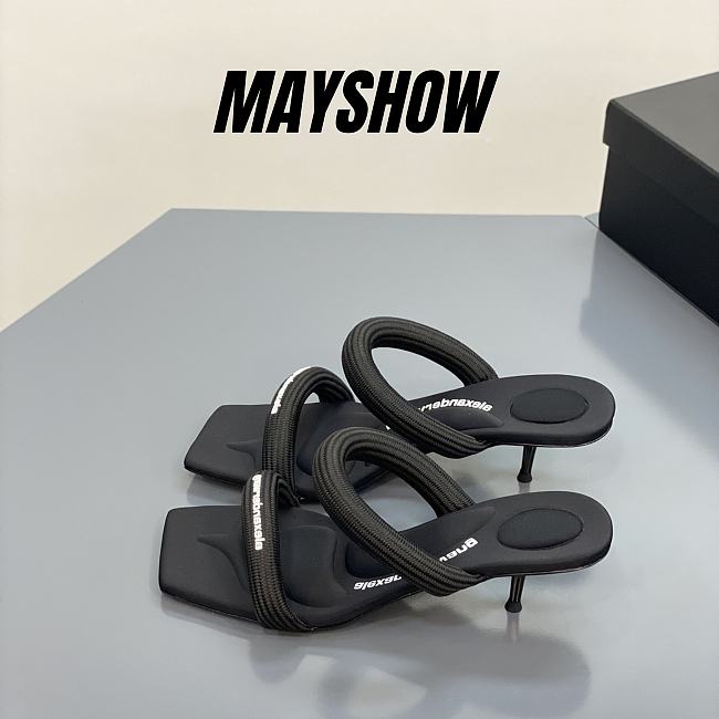 Alexander Wang julie 55 sandal in black - 1