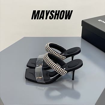 Alexander Wang jessie 85 sandal in crystal pvc