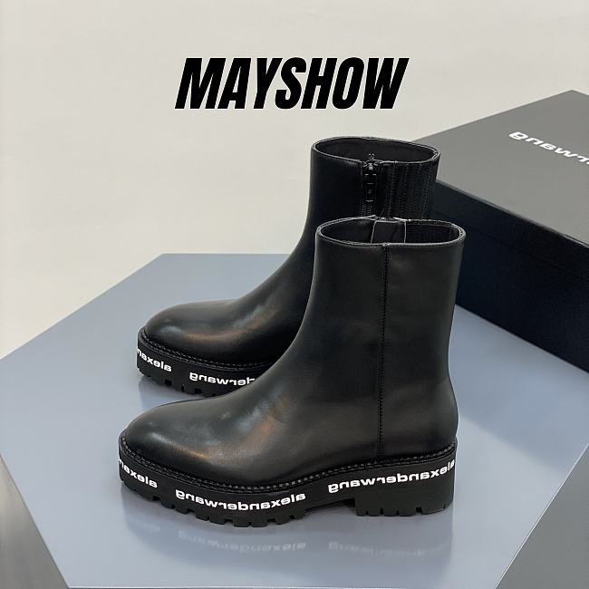 Alexander Wang sanford black leatherboot - 1