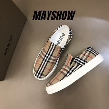 Burberry Check Print Slip On 