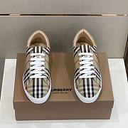 Burberry Bio-based Sole Vintage Check and Leather Sneakers Archive Beige - 3