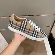 Burberry Bio-based Sole Vintage Check and Leather Sneakers Archive Beige - 4