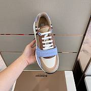  Burberry Ramsey Pale Blue Soft Fawn Sneaker - 3