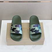 Burberry Embossed Logo Slides Mangrove Green - 4