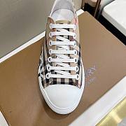 Burberry Logo Print Vintage Check Cotton Sneakers Archive Beige - 4