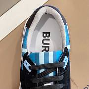 	 Burberry Ramsey Blue Check Sneaker - 4