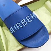 	 Burberry Embossed Logo Slides Navy - 2