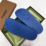 	 Burberry Embossed Logo Slides Navy - 5