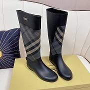 Burberry Rubber Rain Boot Grey Check - 3