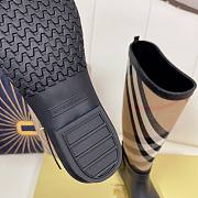 Burberry Strap Detail House Check and Rubber Rain Boots - 2