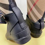 Burberry Strap Detail House Check and Rubber Rain Boots - 3