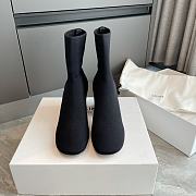  Celine Black Soft Ballerina Sock Boots - 3