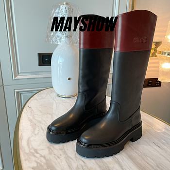 Celine Bulky High Boot In Calfskin Black