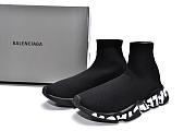 Balenciaga Speed Graffiti Trainers Black -  605972W05GE1006 - 5