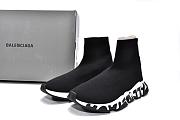 Balenciaga Speed Graffiti Trainers Black White - 605972W05GE1015 - 6