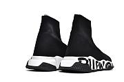 Balenciaga Speed Graffiti Trainers Black White - 605972W05GE1015 - 5