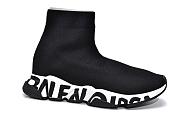 Balenciaga Speed Graffiti Trainers Black White - 605972W05GE1015 - 3