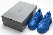 Balenciaga Triple S Allover Logo Blue - 536737 W06E2 0848 - 2