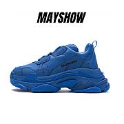 Balenciaga Triple S Allover Logo Blue - 536737 W06E2 0848 - 1