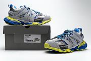 Balenciaga Track Gray Blue Yellow -  542023 W1GC1 1247 - 4