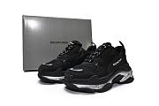 Balenciaga Triple S Clear Sole Black Ivory - 544351W2FB21001 - 4