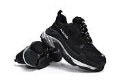 Balenciaga Triple S Clear Sole Black Ivory - 544351W2FB21001 - 3