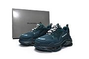 Balenciaga Triple S Clear Sole Full Dark Green - 541624W2GA13210 - 2