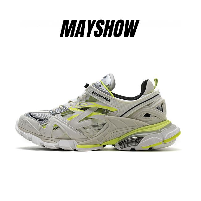 Balenciaga Track.2 White Fluo Yellow - 568614 W2GN3 9073 - 1