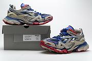 Balenciaga Track.2 Beige Blue Red - 568615 W2GN2 8570 - 5