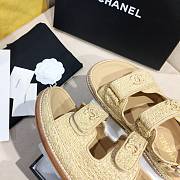 Chanel Beige Tweed Dad Sandals - 2