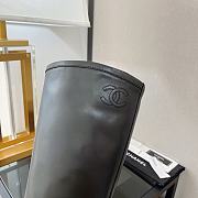 Chanel Black Calfskin High Boots - 3