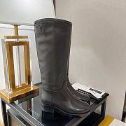 Chanel Black Calfskin High Boots - 5