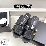 Chanel Black Lambskin Mules - 1