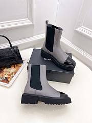 Chanel Grey Chealse Boots - 4