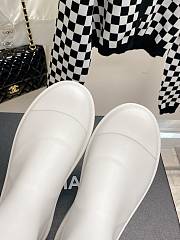 Chanel White Caoutchouc High Boots - 4