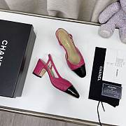 Chanel Pink Quilted Lambskin Slingback Pumps - 3