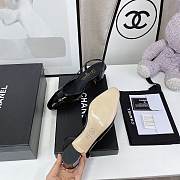 Chanel Black Patent Slingback Pumps - 2