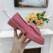 Chanel Quilted Tab Loafers Pink Leather - G36646 X01000 ND357 - 5