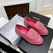 Chanel Quilted Tab Loafers Pink Leather - G36646 X01000 ND357 - 2